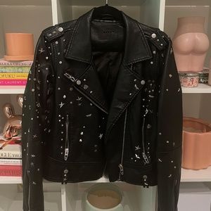 Blank NYC studded faux leather jacket